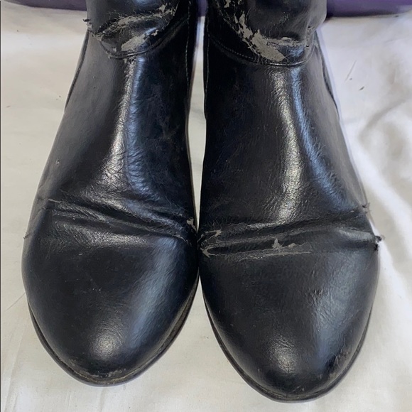Madden Girl Black Knee High Flat Boots - Size 10 - Picture 2 of 6